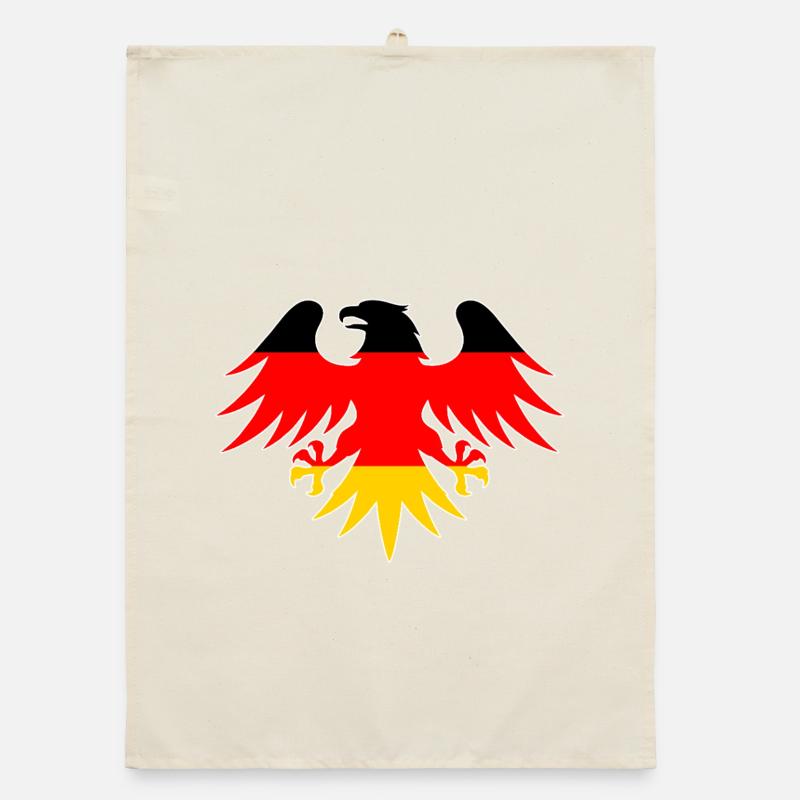 German flag eagle motif Organic dish towel