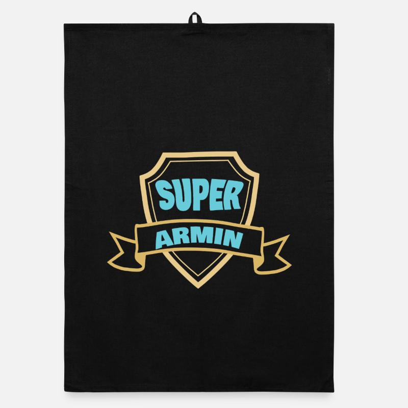 Super Armin Shield Badge Organic dish towel