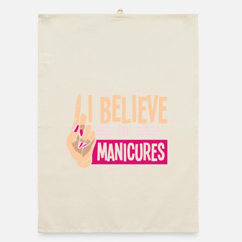 Designer de manucures Salon de manucure cosmétiques Torchon bio