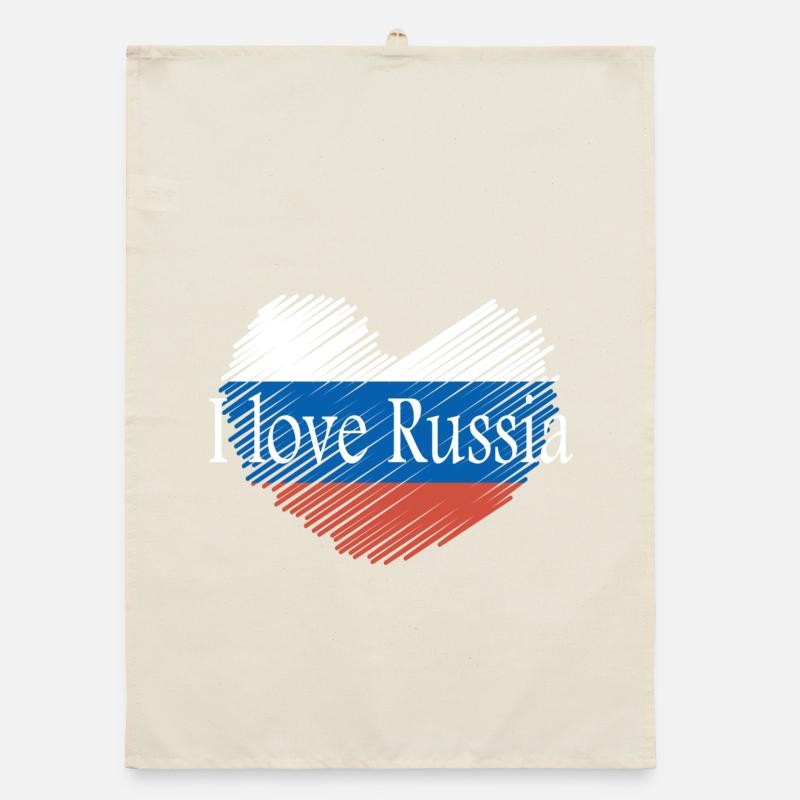 J'aime la russie Torchon bio
