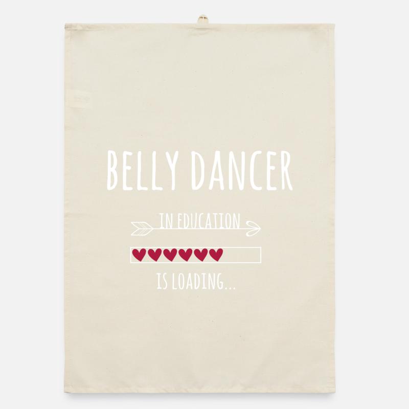 Danseuse du ventre et danse du ventre en cadeau d’entraînement Torchon bio