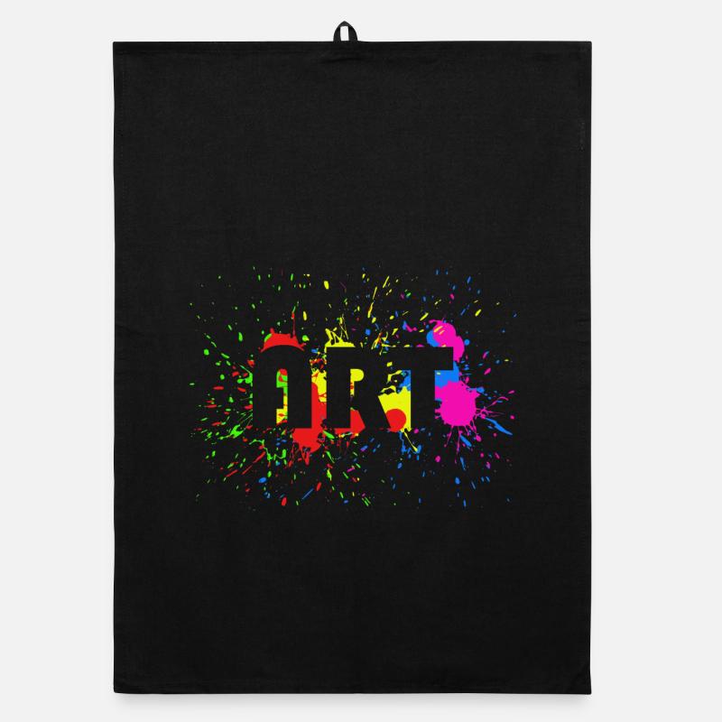 Art - Design abstrait de taches de couleur - Art Torchon bio