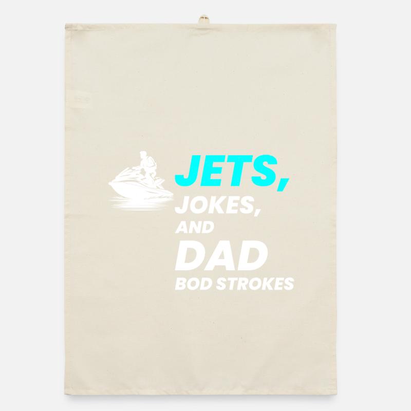 Jets Jokes and Dad Bod Strokes  Organic dish towel