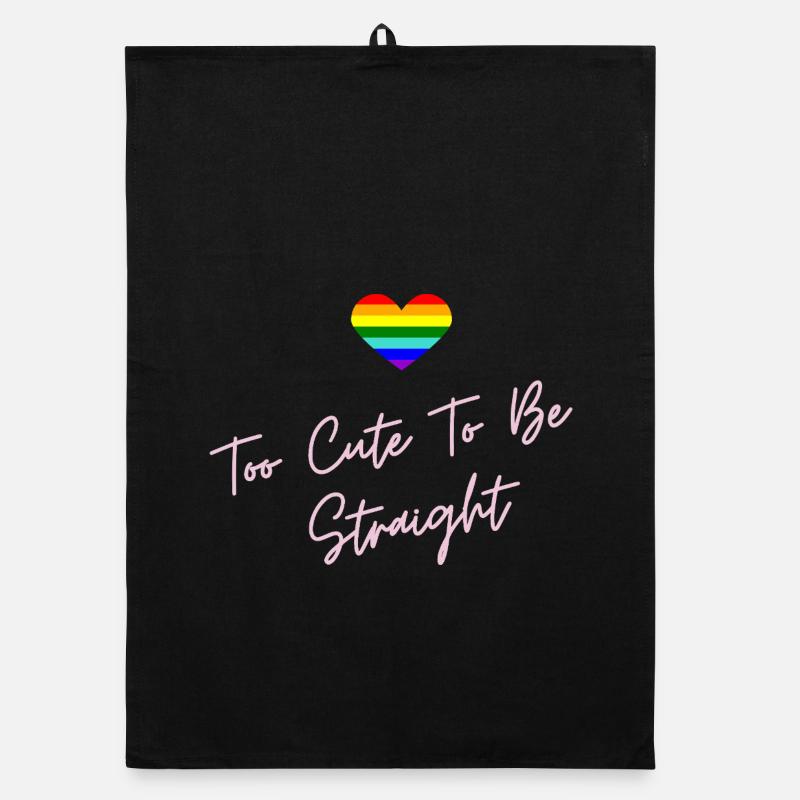 Rainbow Heart Pride LGBTQ Design Torchon bio