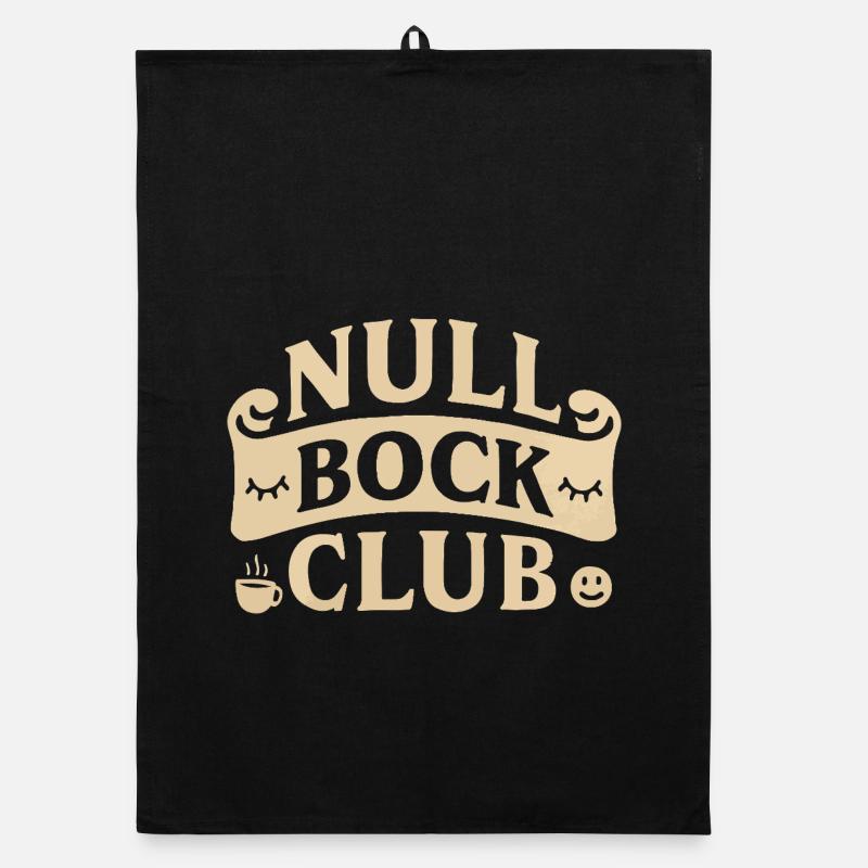 Null Bock Club – Statement Saying Funny Organic dish towel