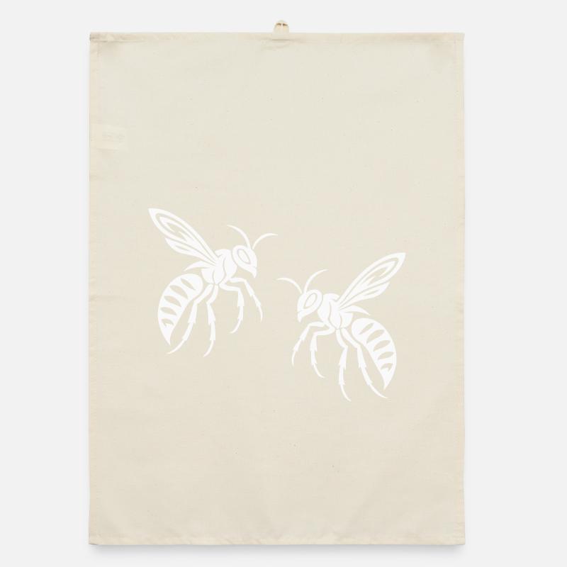 Bee Wasp Organic dish towel