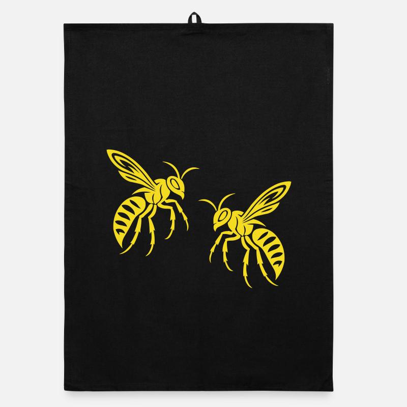 Biene Wespe Organic Geschirrtuch
