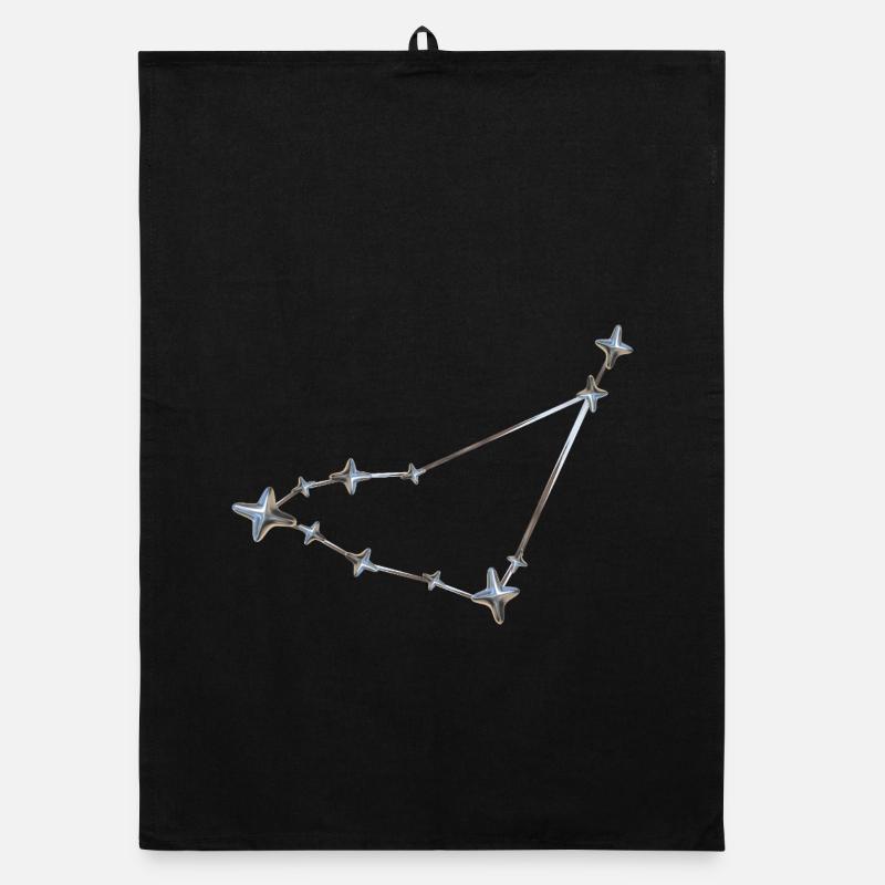 Star Row Constellation Design Organic dish towel