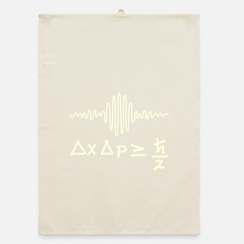 Quantum waves and uncertainty Organic dish towel