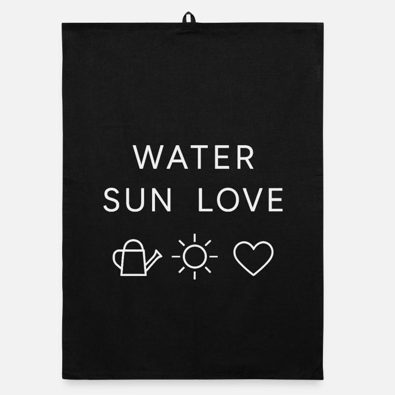 Déclaration d’amour Water Sun Torchon bio