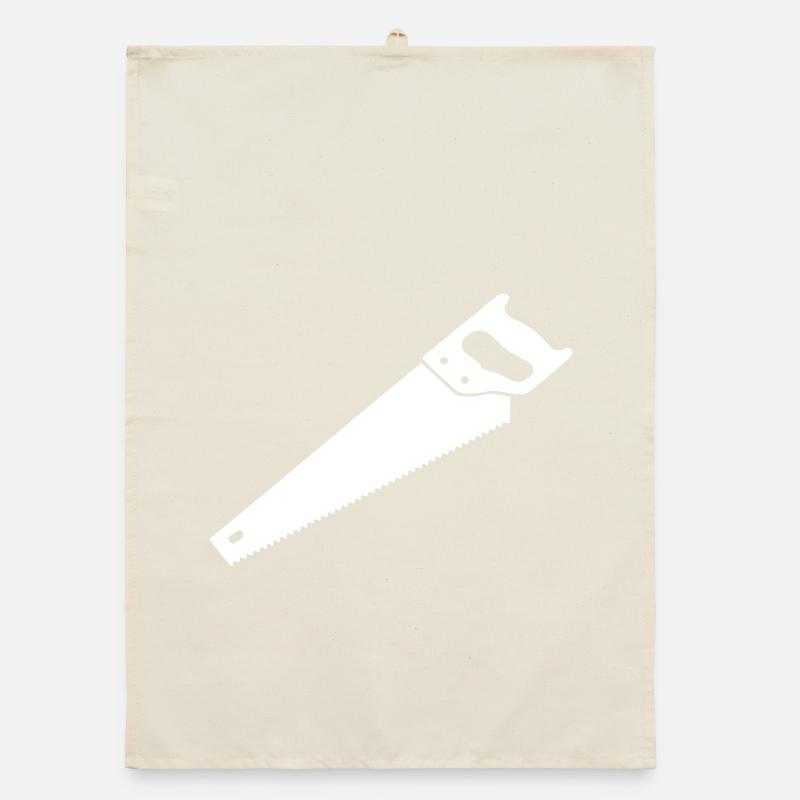 Fox Tail Saw Woodwork Vector Organic dish towel