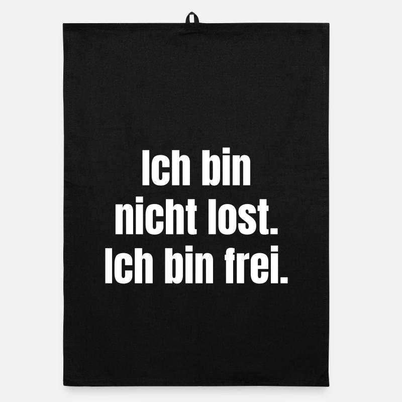 I'm not detached, I'm free Organic dish towel