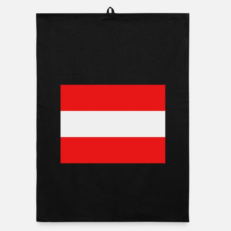 Austria flag Organic dish towel