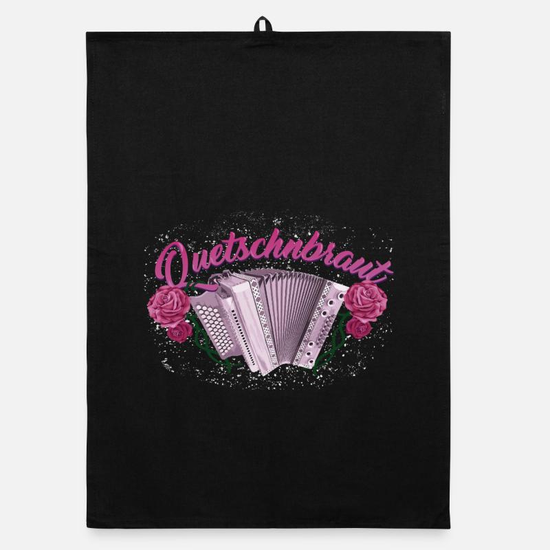 Squeeze Bride - Harmonica avec des roses Torchon bio