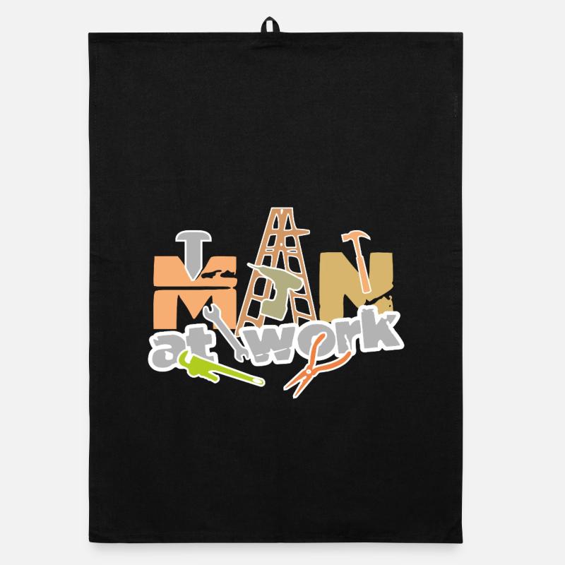 Man_at_work - Torchon bio - noir