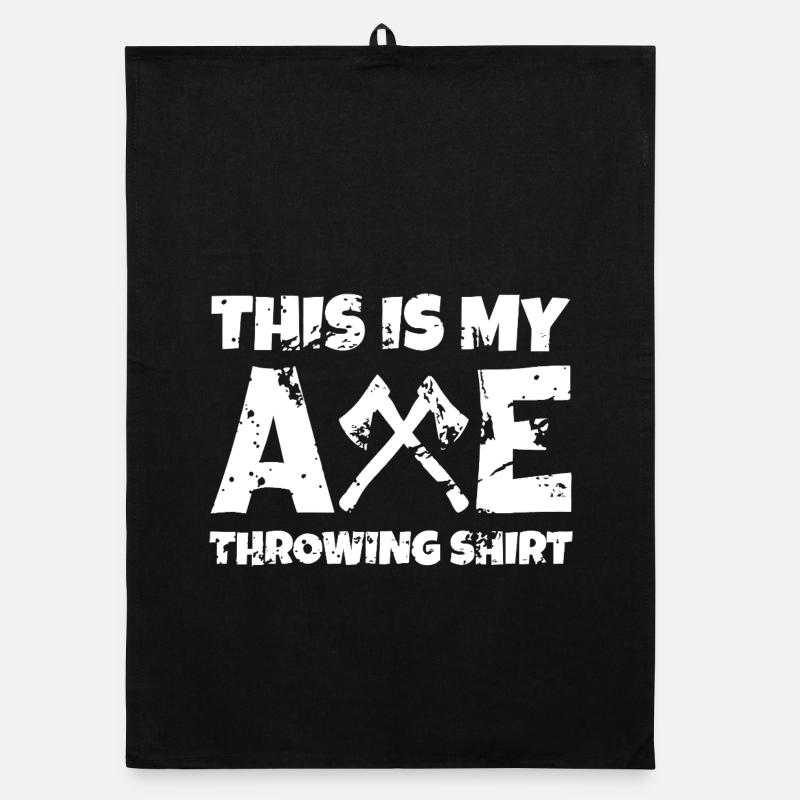 Axe Throwing Pride Tee Organic dish towel