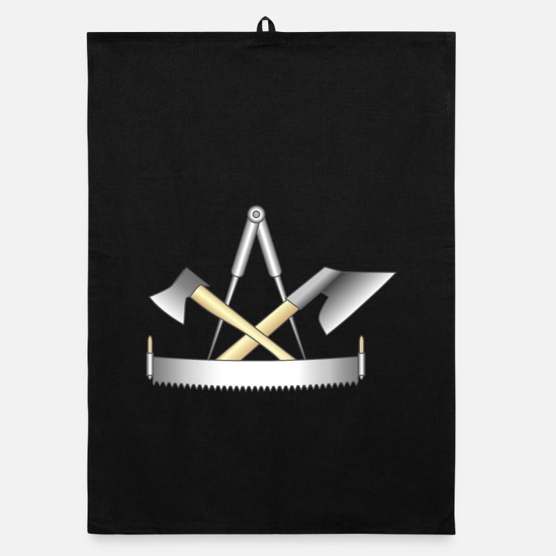 Carpenter, guild sign Organic dish towel
