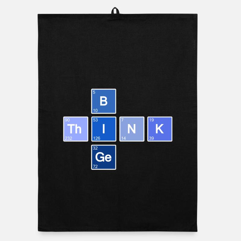 Think Big (Blau) Organic Geschirrtuch