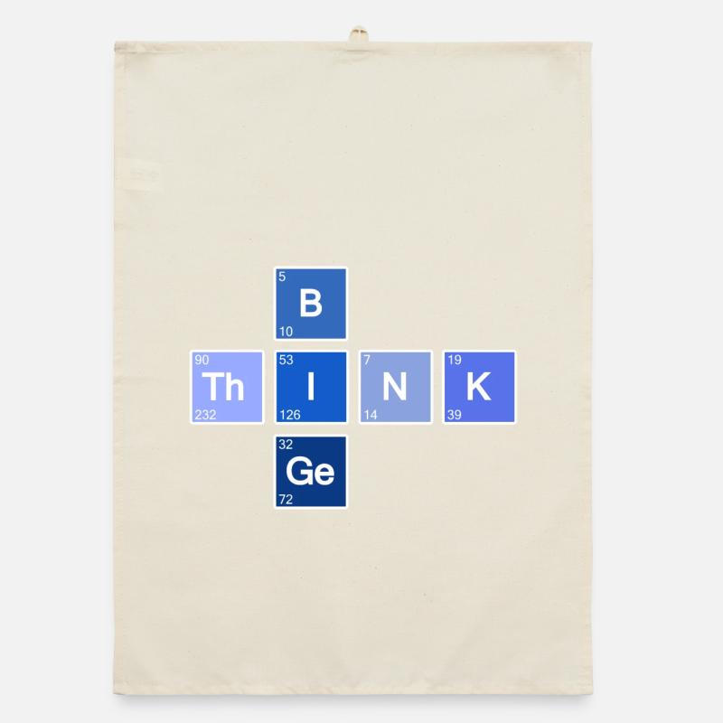 Think Big (Blue) Organic dish towel