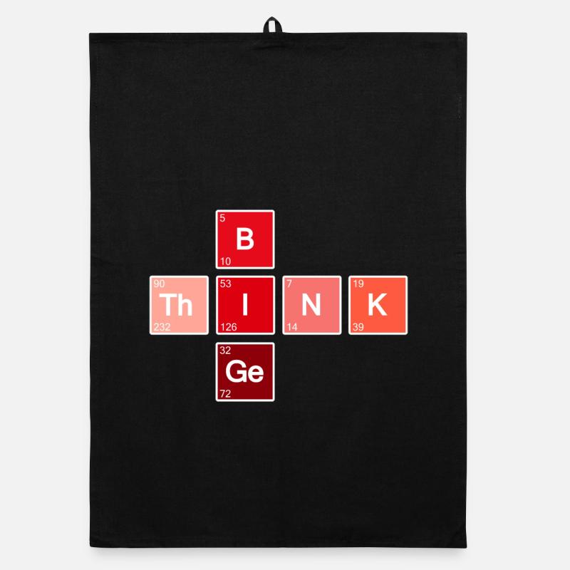 Think Big (Red) Organic dish towel