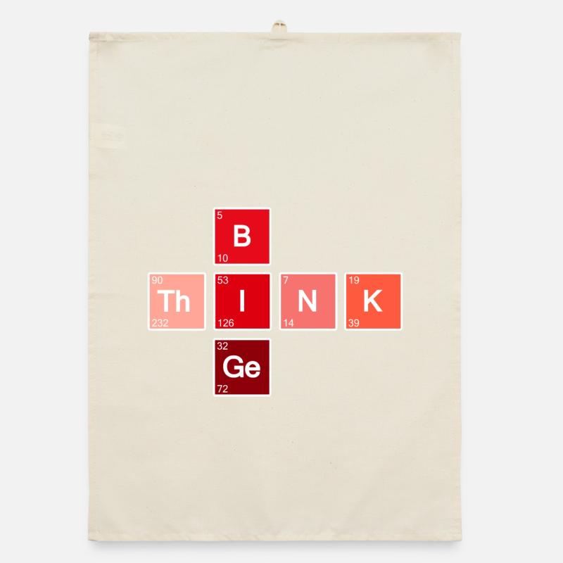 Think Big (Rot) Organic Geschirrtuch