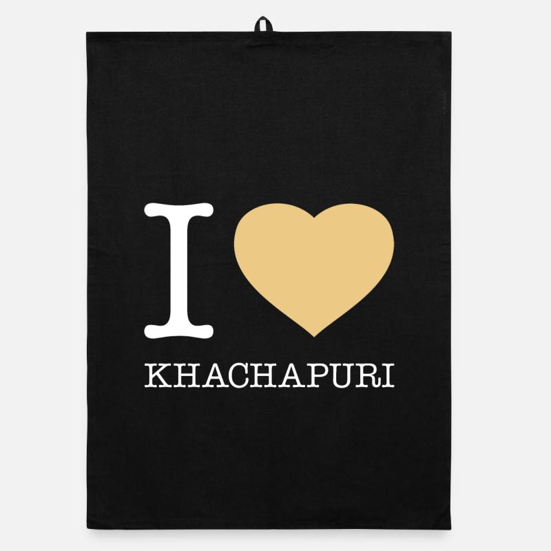I LOVE Khachapuri Organic Geschirrtuch