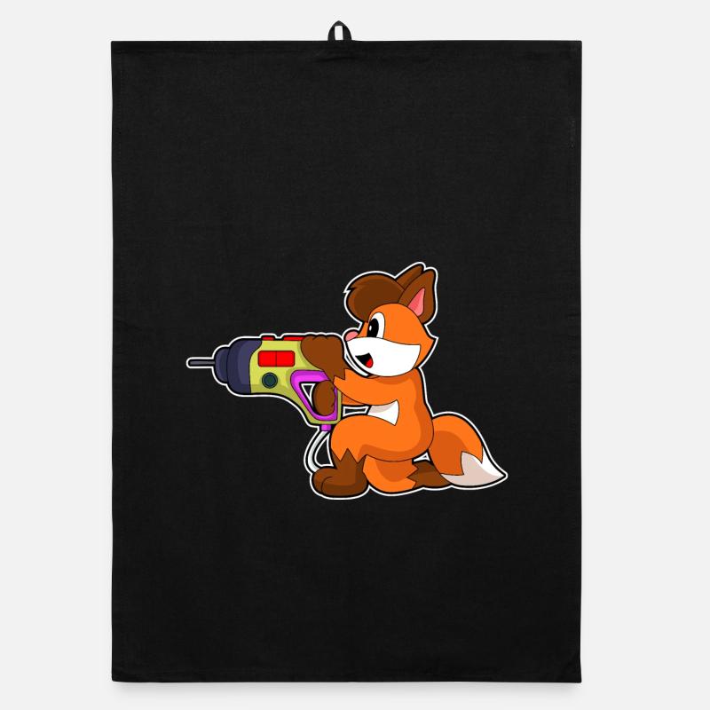 Fox Craftsman Drill Craft Organic dish towel