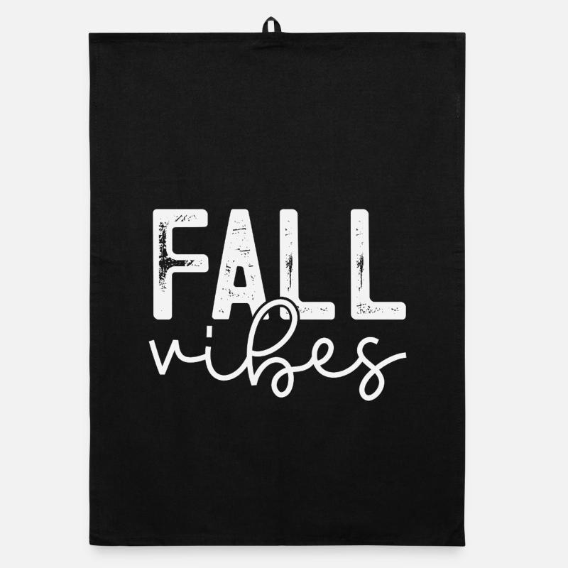 Herbst Vibes Schlangenmuster Design Organic Geschirrtuch