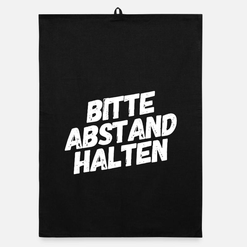 Bitte Abstand halten Organic Geschirrtuch