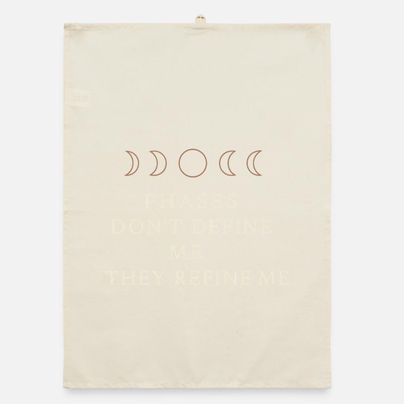Moon Cycle Moon Goddess Intentionally Organic dish towel