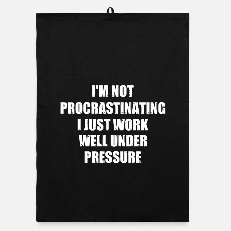 Citation drôle de productivité sous pression Torchon bio