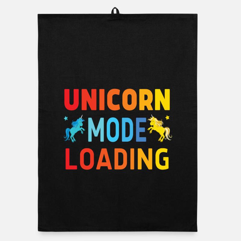 Unicorn mode loading Organic Geschirrtuch