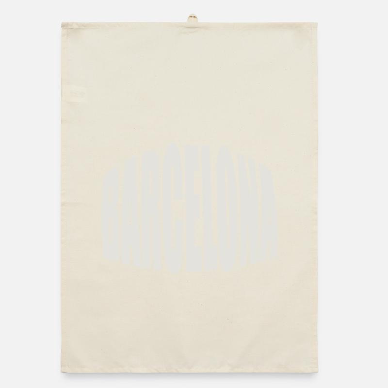 Barcelona Large Logo Organic dish towel