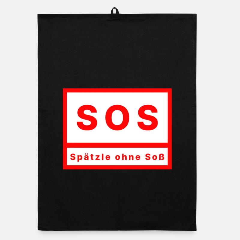 SOS Spätzle ohne Soß Organic Geschirrtuch
