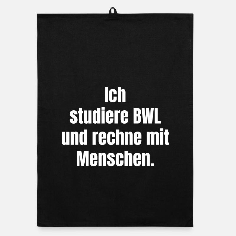 BWL-Studium: Menschen rechnen Poster Organic Geschirrtuch