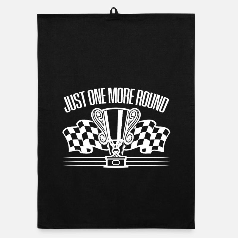 Just An exTra Round Slot Car Drag Racing Gift Organic dish towel
