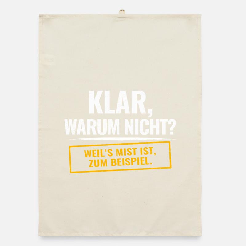 Sure, why not? Sarcastic saying Organic dish towel