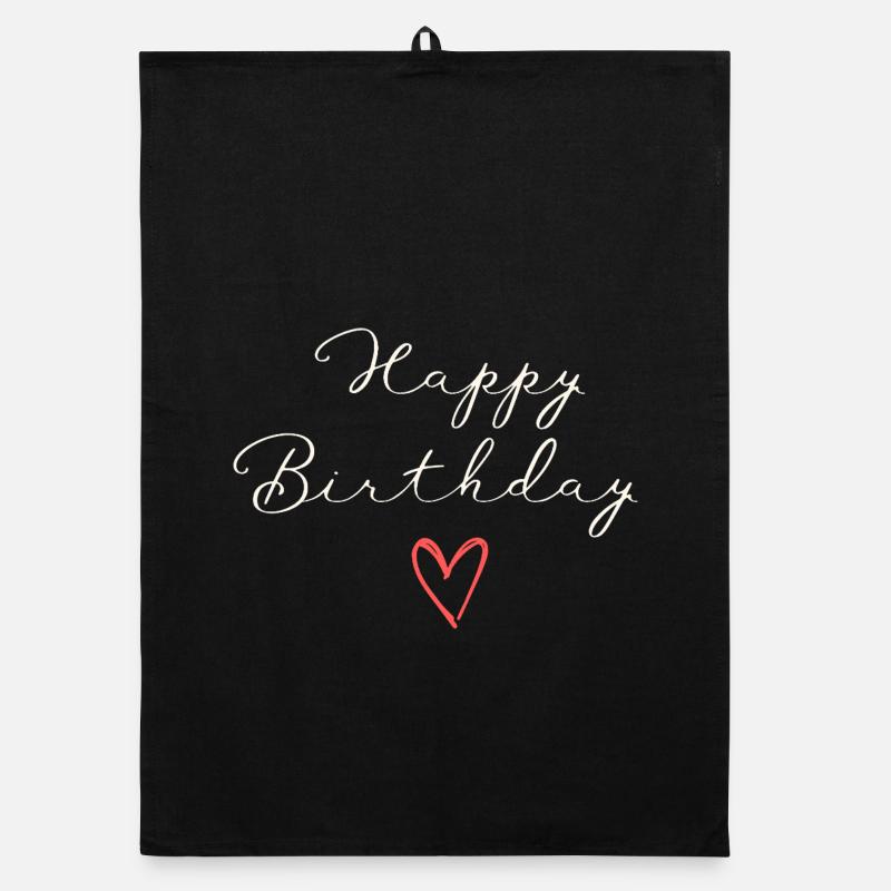 Joyeux anniversaireJoyeux anniversaire Torchon bio