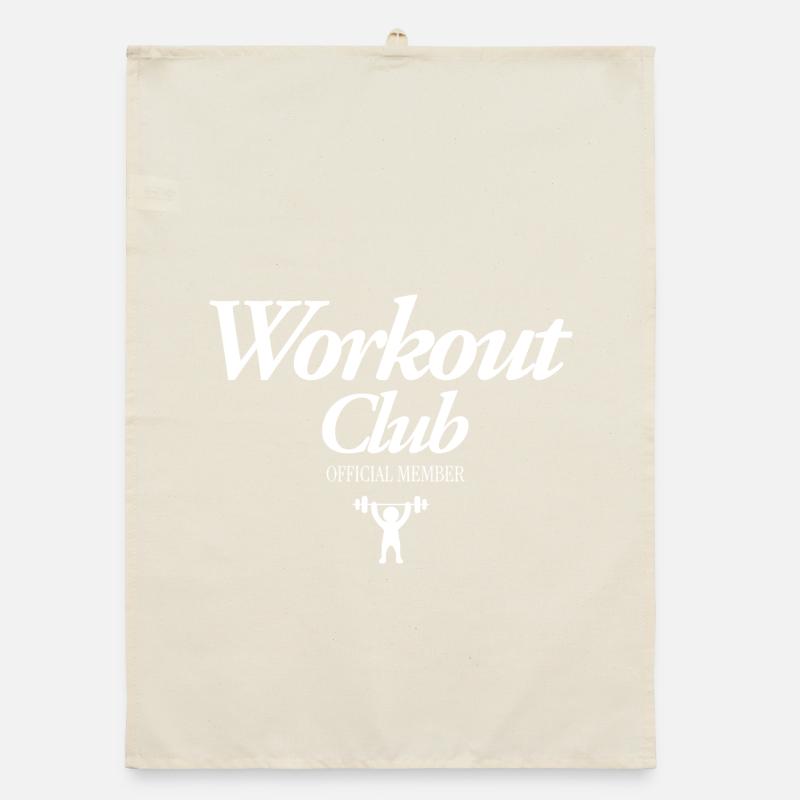 Workout Club Organic dish towel