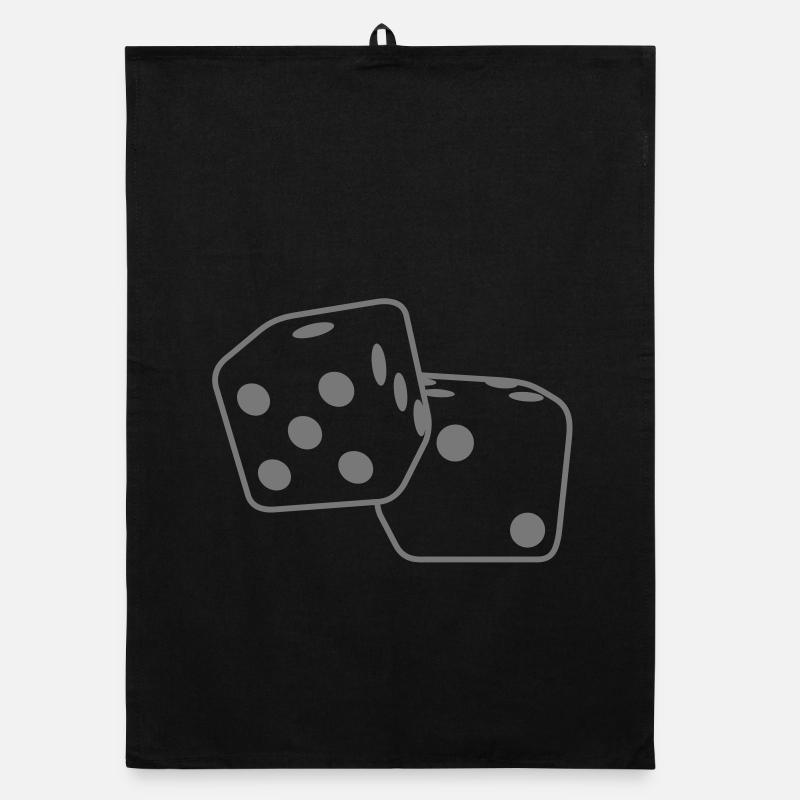 Roll the Dice Organic dish towel