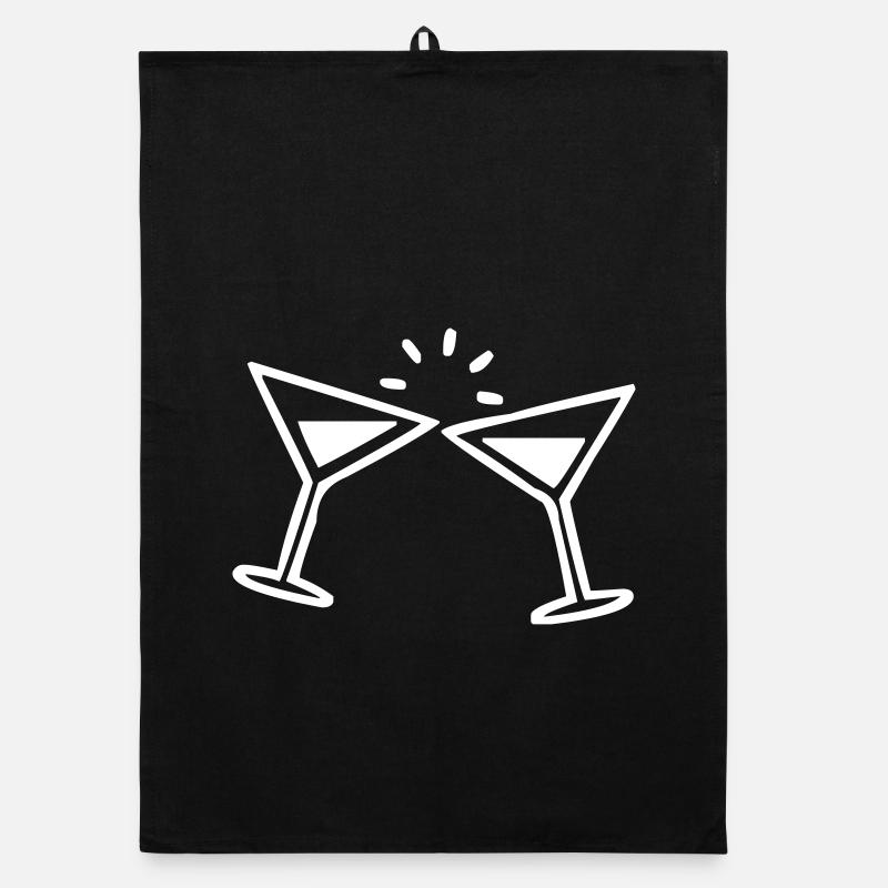 Martini glass Organic dish towel