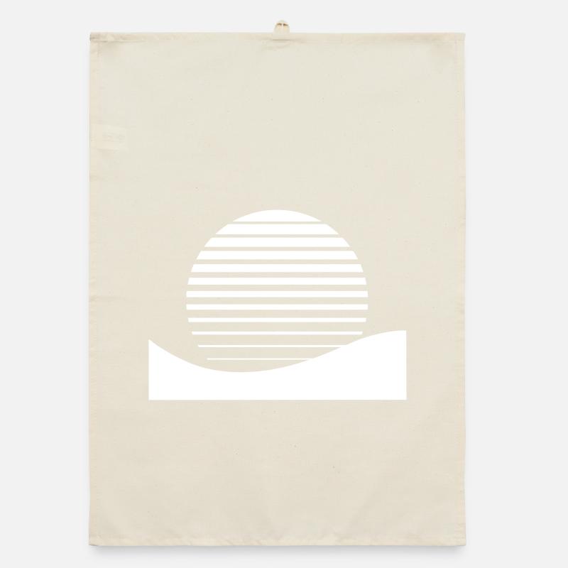 Sunrise sunset Organic dish towel