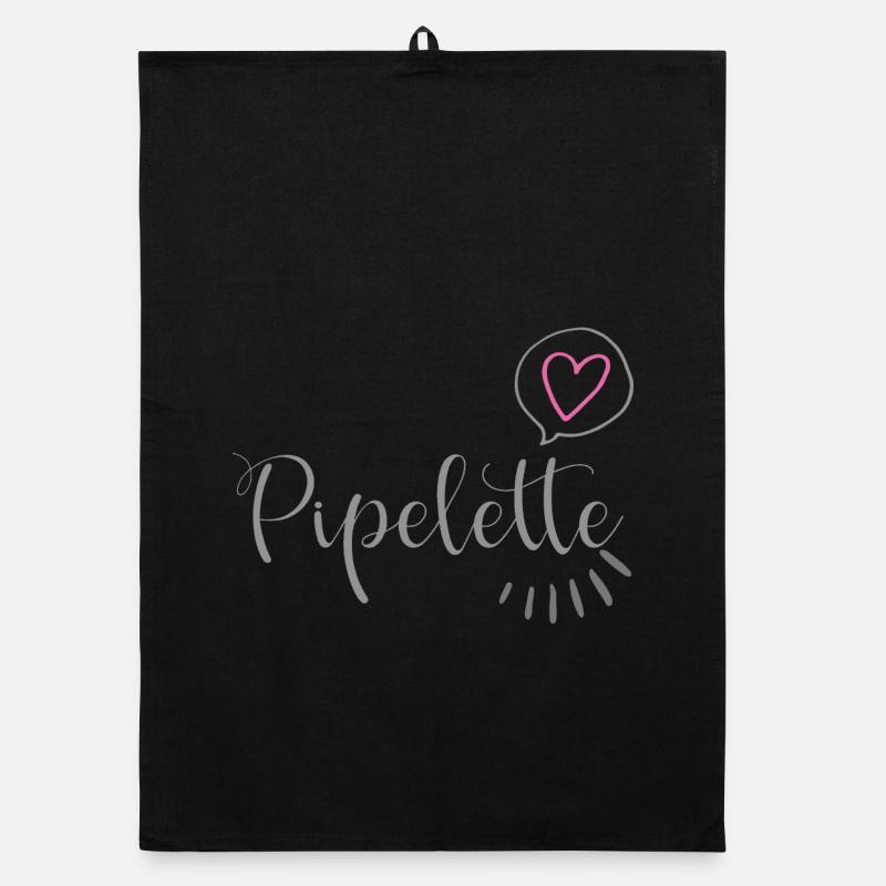 Chic Heart Pipelette Organic dish towel