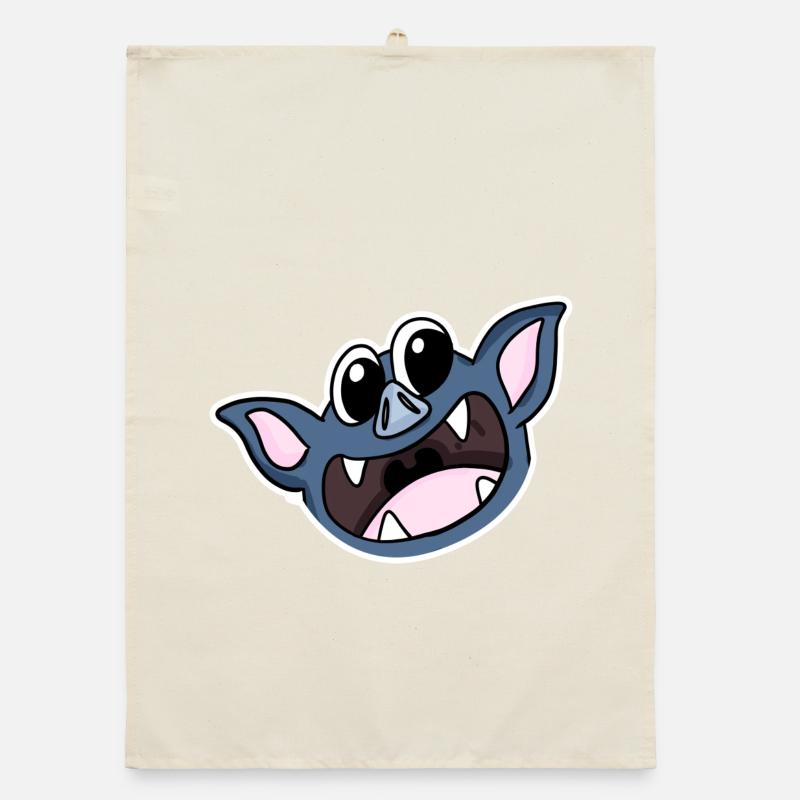Bat head Organic dish towel