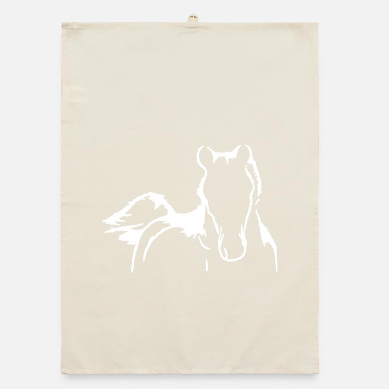 Silhouette de cheval Torchon bio