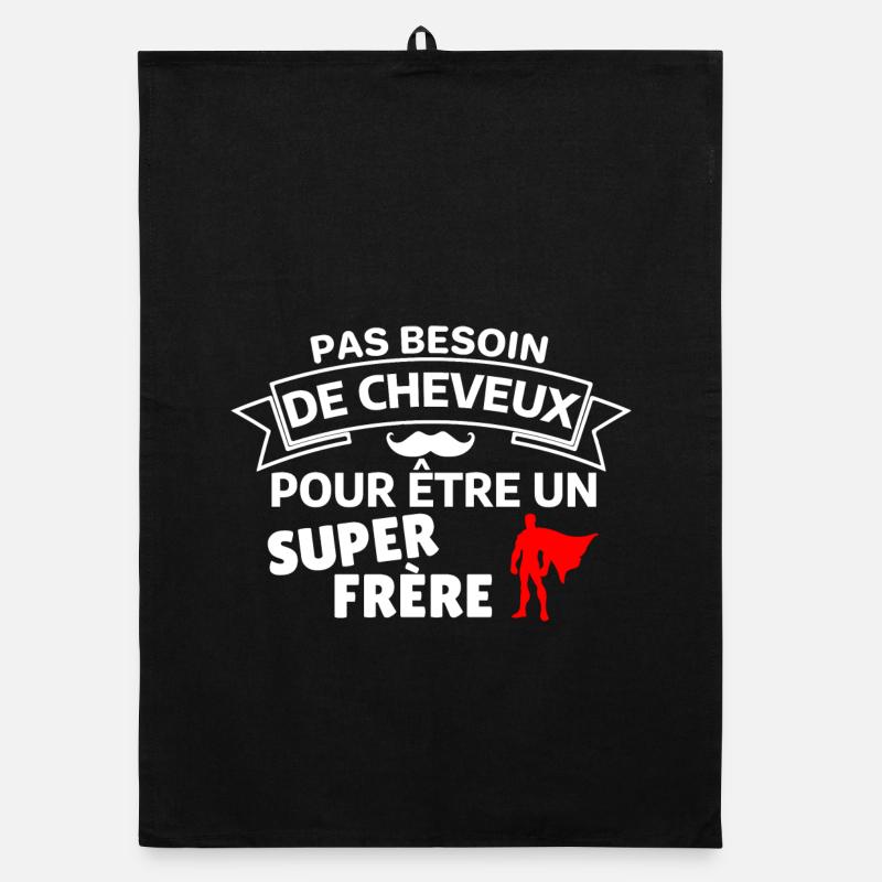 Humour Capes et Fraternité Torchon bio