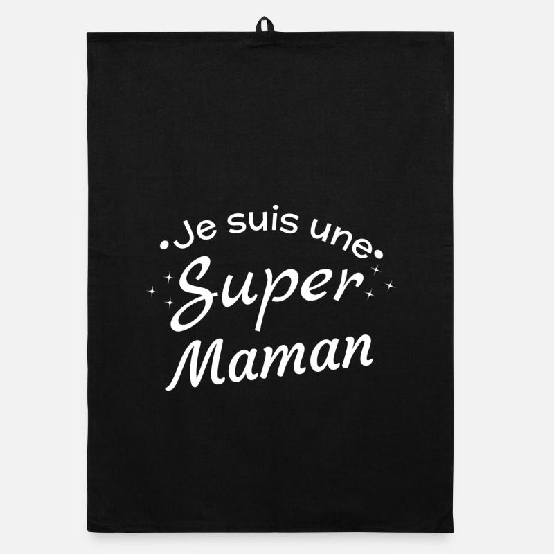 Personalized Super Moms Day Organic dish towel
