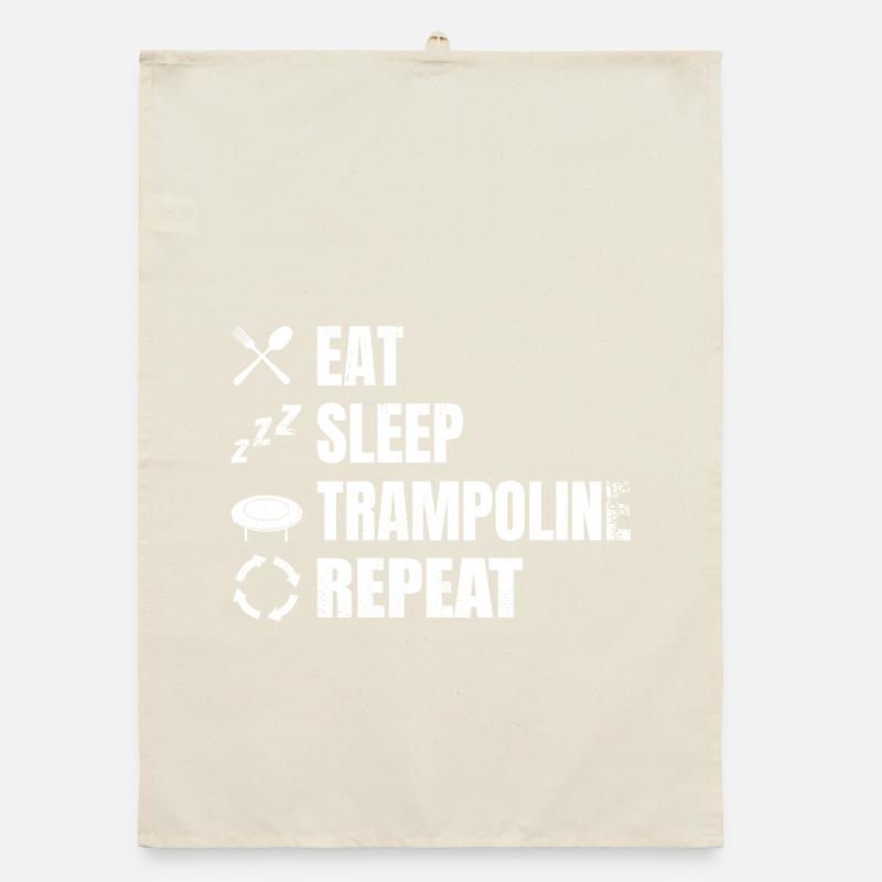 Funny Trampoline Schedule Organic dish towel