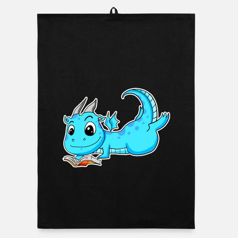 Lecture de livre de dragon Torchon bio