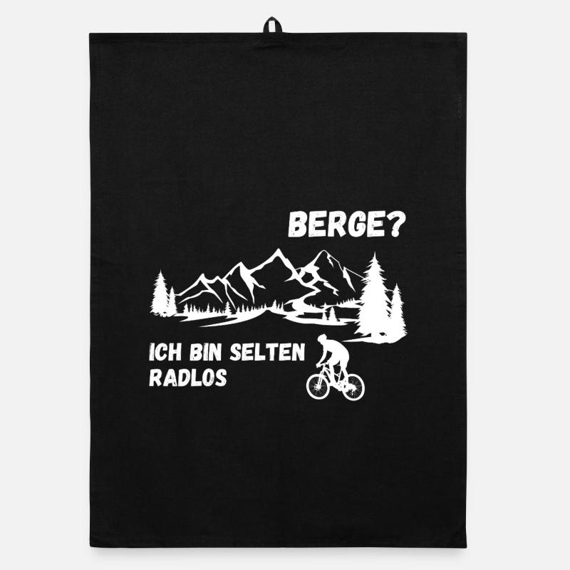 Mountains? No problem for me biker Organic dish towel